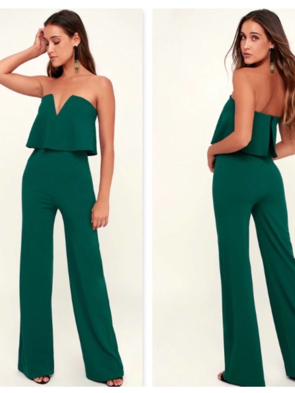 Emerald Strapless Jumpsuit